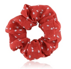 Elastiske scrunchies med prikker i tekstil (OG749)