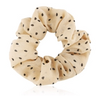 Elastiske scrunchies med prikker i tekstil (OG749)