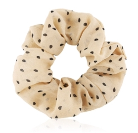 Elastiske scrunchies med prikker i tekstil (OG749)