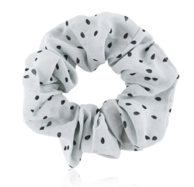 Elastiske scrunchies med prikker i tekstil (OG749)