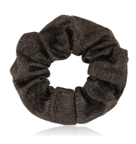 Elastiske scrunchies i tekstil med gylden tråd (OG875)