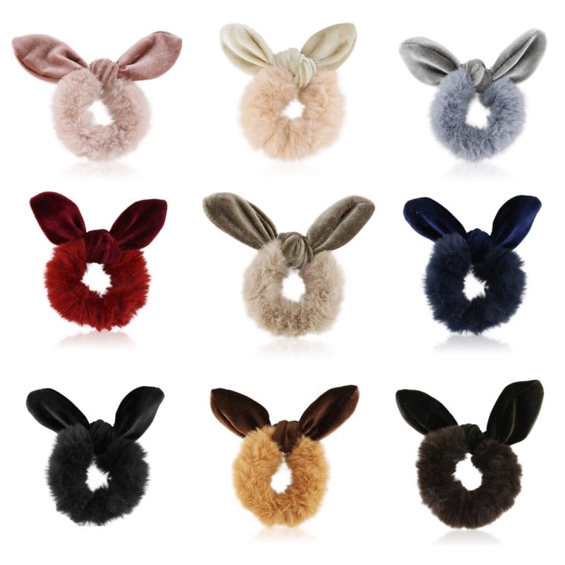 Pels Scrunchies med knude (OG1232)