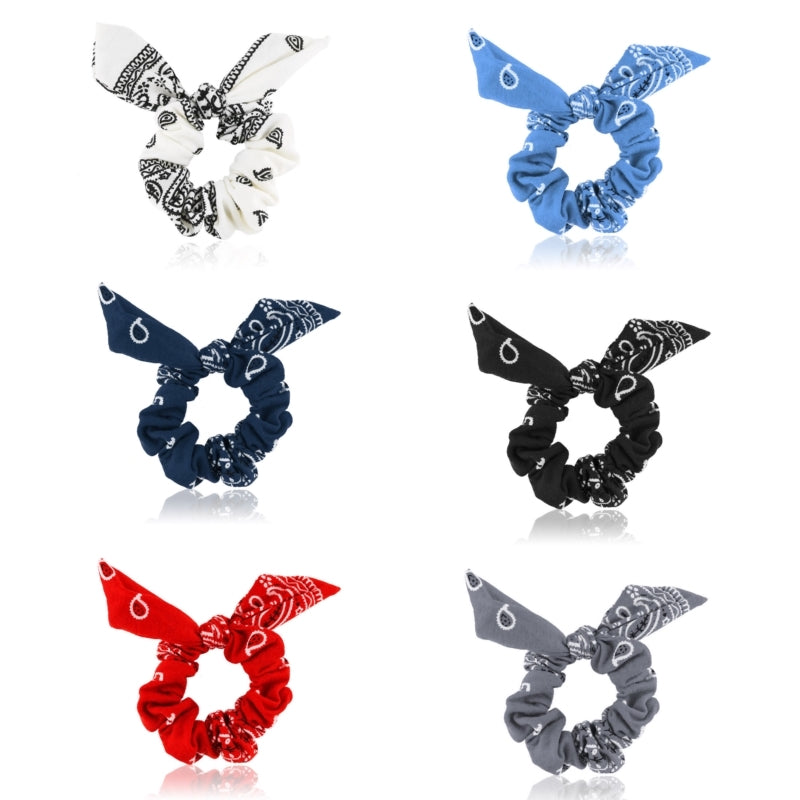 Elastiske scrunchies med ører i bomuld (OG1233) Hovedbillede