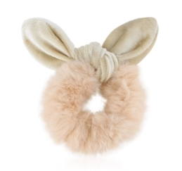 Pels Scrunchies med knude (OG1232)