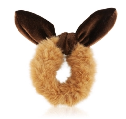 Pels Scrunchies med knude (OG1232)