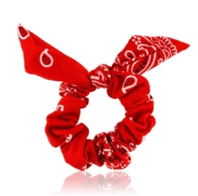 Elastiske scrunchies med ører i bomuld (OG1233)