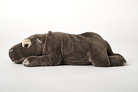 Uni-Toys Flodhest Bamse, liggende 27 cm