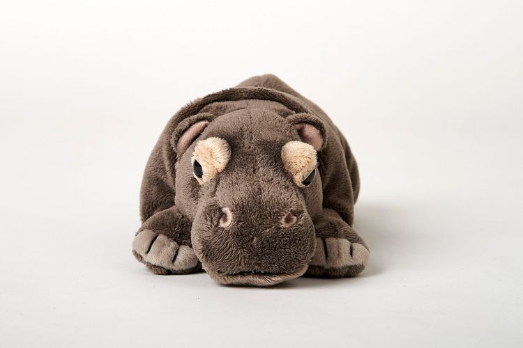 Uni-Toys Flodhest Bamse, liggende 27 cm