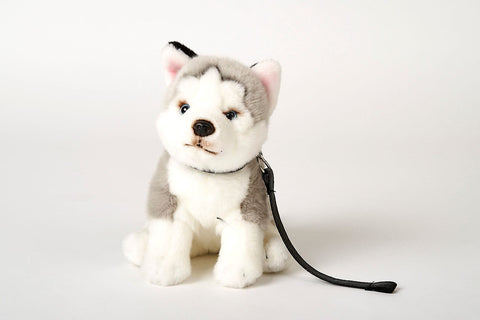 Uni-Toys Husky Hund med bælte 25 cm (J20704R)