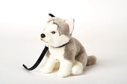 Uni-Toys Husky Hund med bælte 25 cm (J20704R)