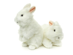 Uni-Toys Kanin Bamse med spidse ører, hvid 22 cm