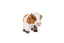 Uni-Toys Ko med klokke bamse 22 cm