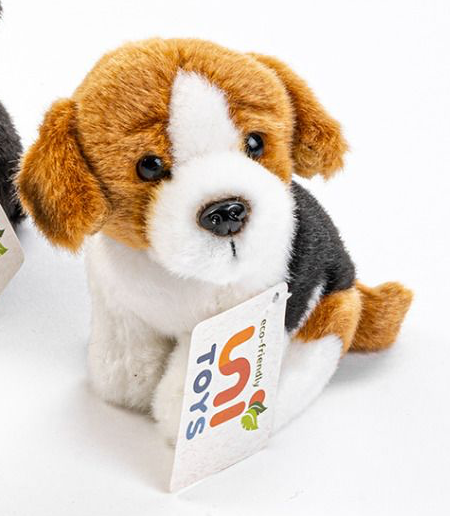 Uni-Toys Mini Beagle Hund Bamse 12 cm (D21314A) Hovedbillede