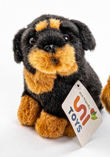 Uni-Toys Mini Rottweiler Hund Bamse 12 cm (D21314A)
