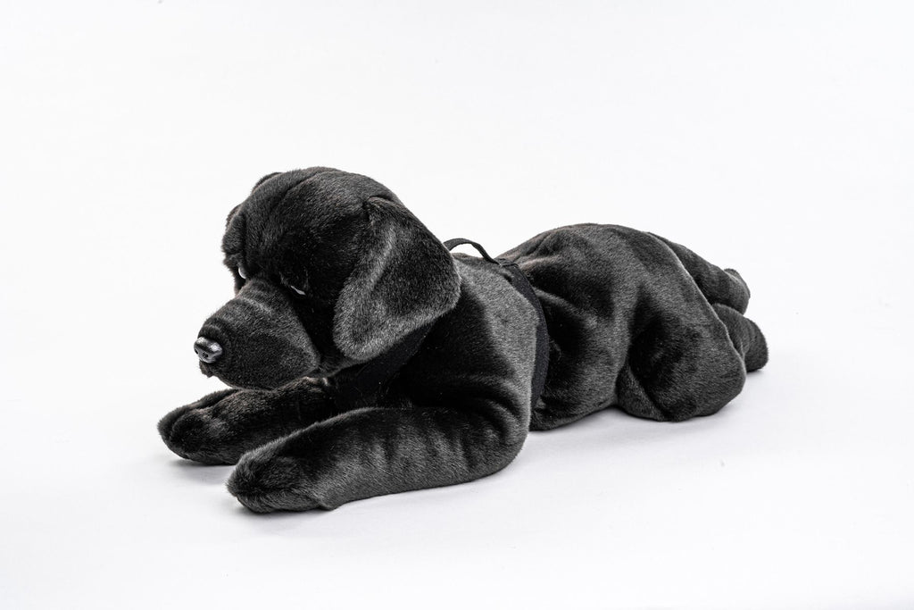 sort Labrador bamse