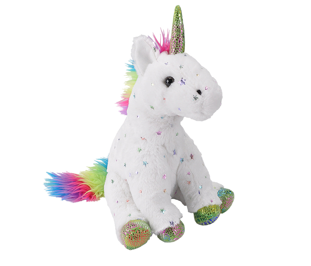 Wild Republic Enhjørning Bamse - Foilkins Unicorn White 30 cm