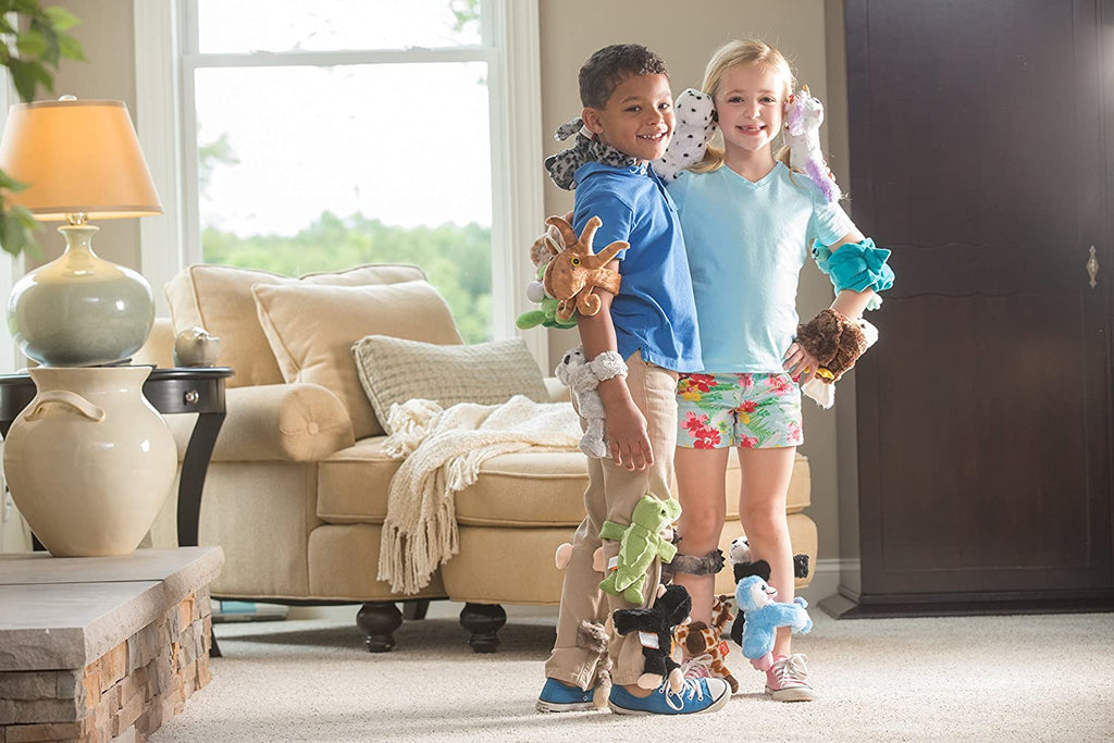 Wild Republic Huggers Chimpanse bamse med snap armbånd