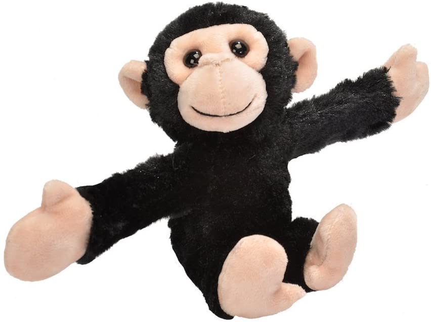 Wild Republic Huggers Chimpanse bamse med snap armbånd Hovedbillede