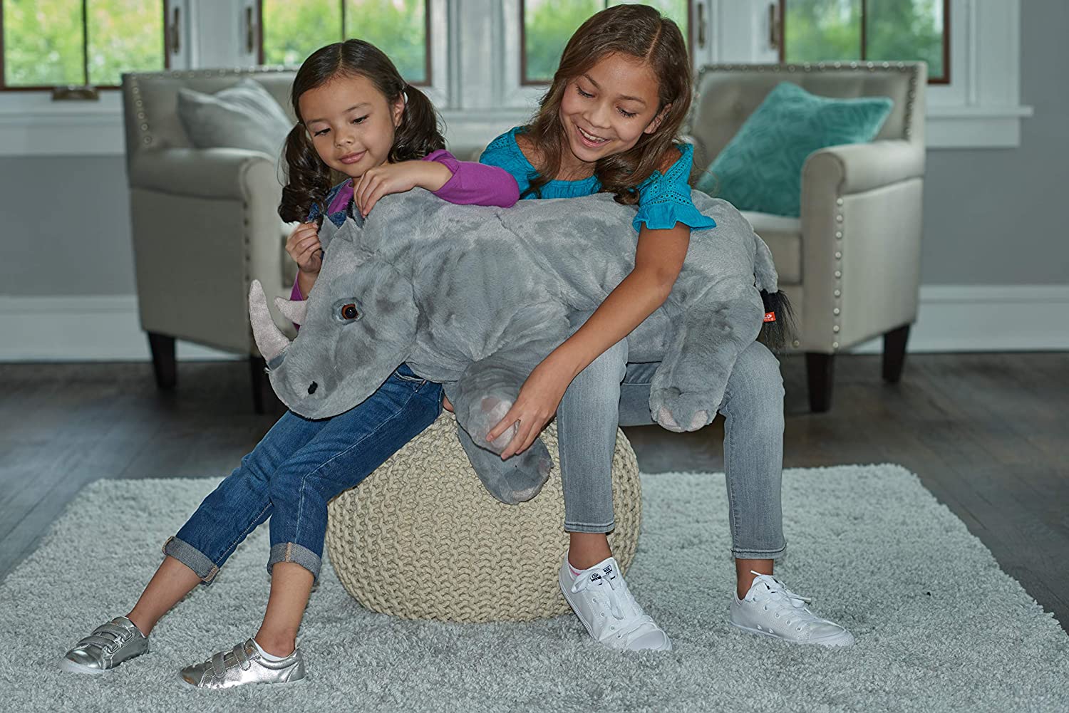 Wild Republic JUMBO Næsehorn Bamse - CK JUMBO Rhino 76 cm