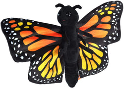 Wild Republic Sommerfugl med snap armbånd - Huggers Butterfly Monarch 20 cm