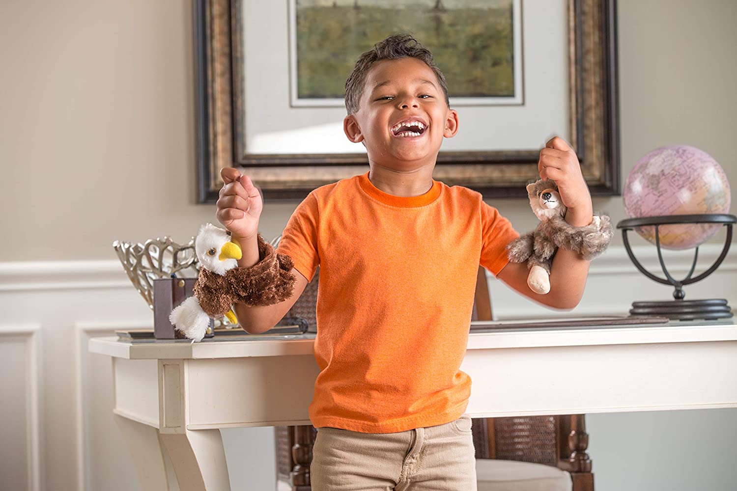 Wild Republic Sommerfugl med snap armbånd - Huggers Butterfly Tailed Jay 20 cm