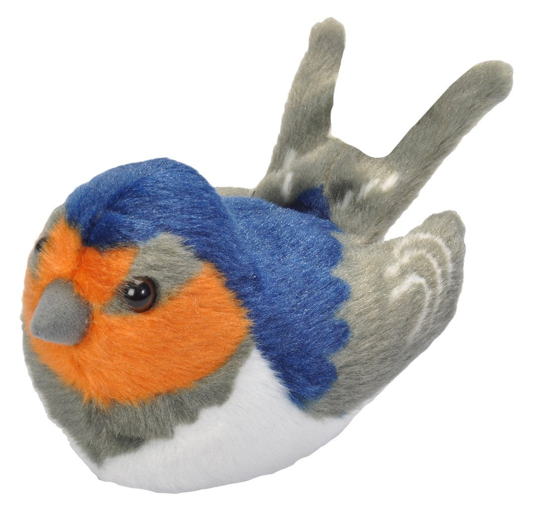 Wild Republic Landsvale Fugl Bamse med realistiske fugle lyde - RSPB Barn Swallow Hovedbillede