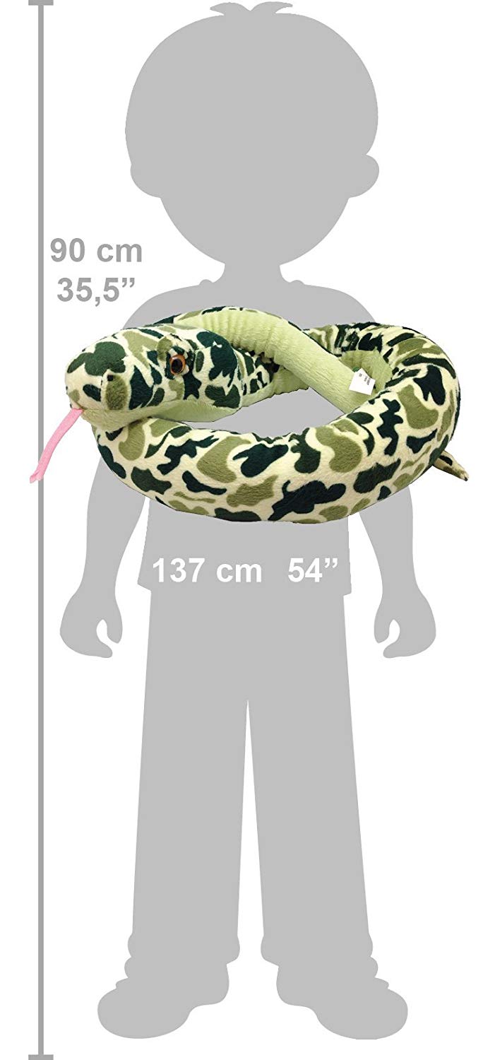 Wild Republic Camo Slange Bamse 135 cm Sekundært billede