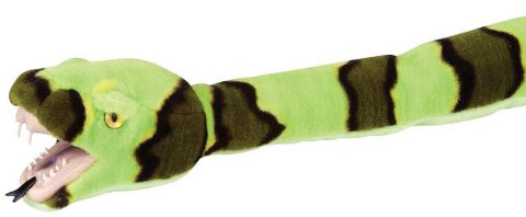 Wild Republic Green Rock Slange Bamse med tænder 134 cm