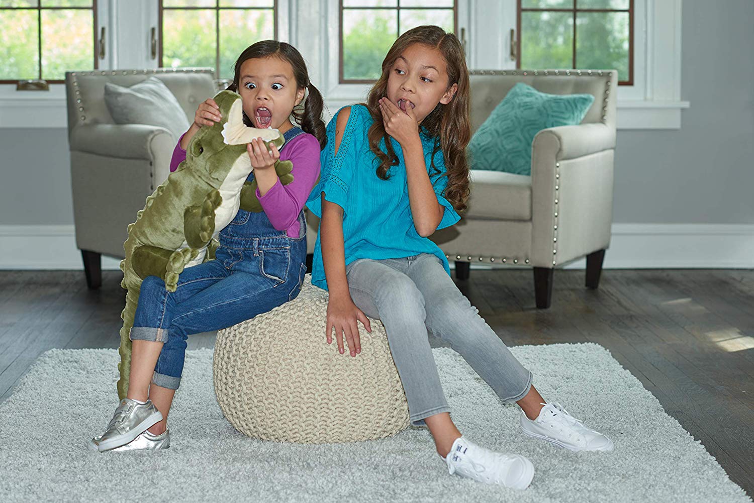 Wild Republic Jumbo Krokodille Bamse - CK Jumbo Crocodile Saltwater 76 cm