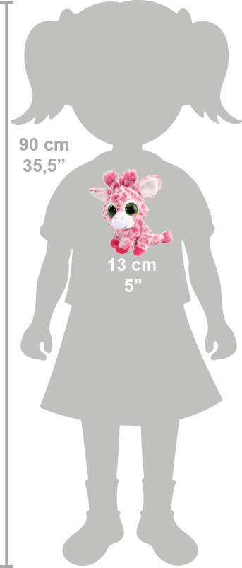 Wild Republic Li'l Sweet & Sassy "Stawberry" Giraf Bamse 13 cm