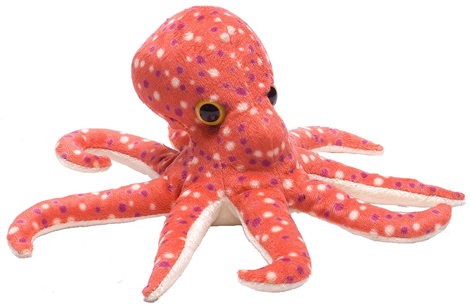 Wild Republic Lille Blæksprutte Bamse - Hug'ems Mini Octopus 18 cm Hovedbillede
