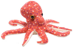 Wild Republic Lille Blæksprutte Bamse - Hug'ems Mini Octopus 18 cm