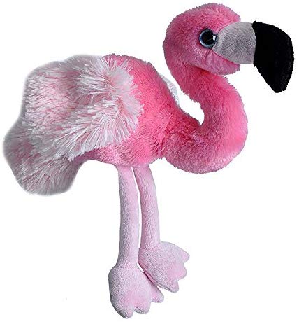 Wild Republic Lille Flamingo Bamse - Hug'ems Mini Flamingo 18 cm