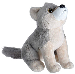 Wild Republic Lille Ulv Bamse med realistiske lyde - Wild Calls Wolf with Authentic Sounds 18 cm