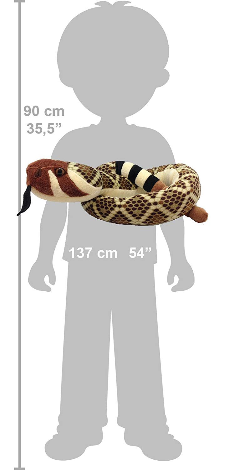 Wild Republic West Diamond Slange Bamse 135 cm Sekundært billede