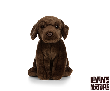 Living Nature Chocolate Labrador Hund 22 cm (medium)