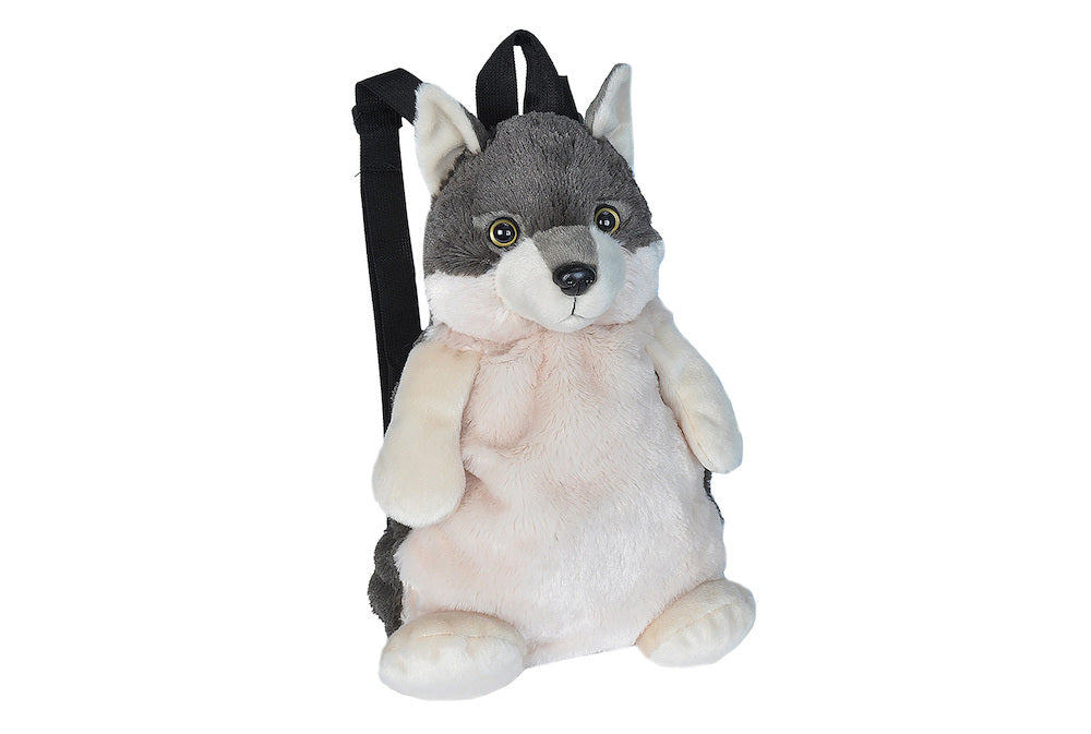 Wild Republic Plys Rygsæk til børn Ulv 35 cm Hovedbillede